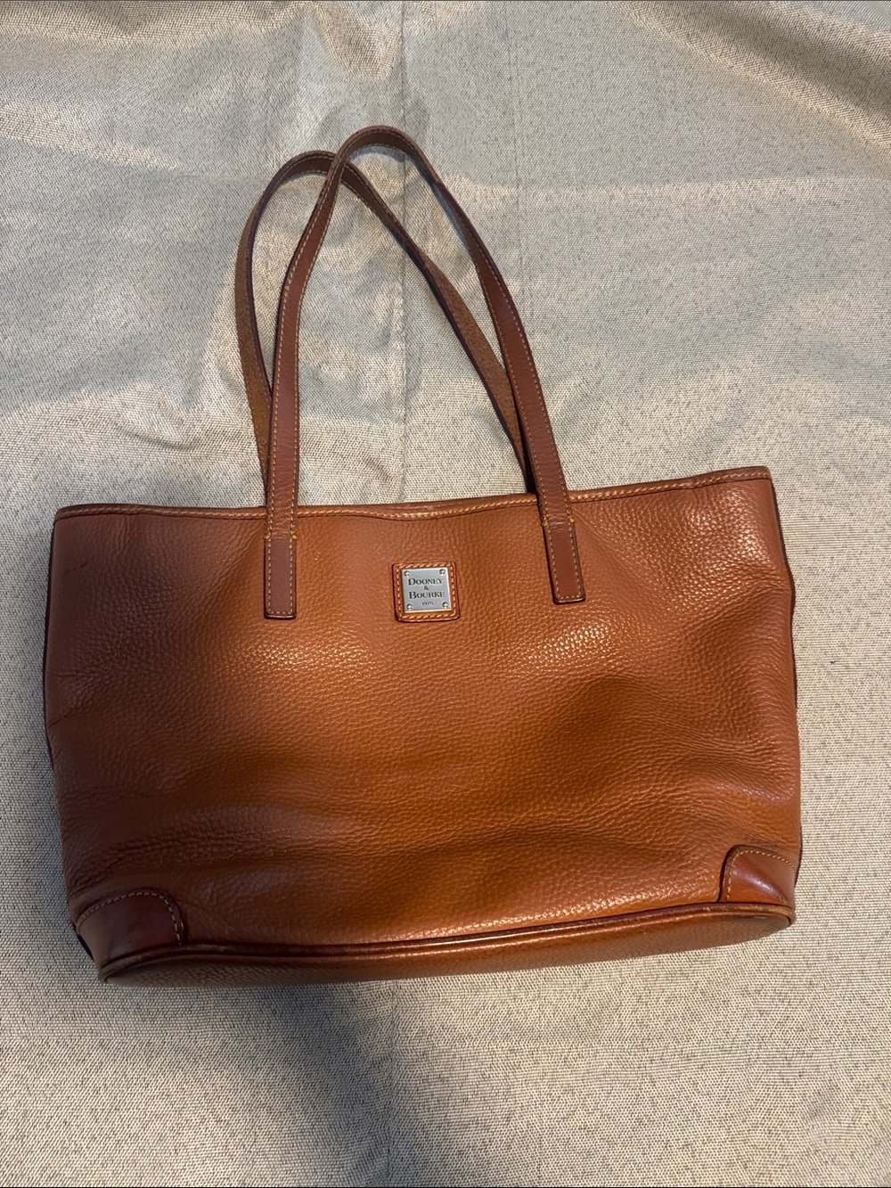 Dooney & Bourke Cognac Pebble Leather Tote